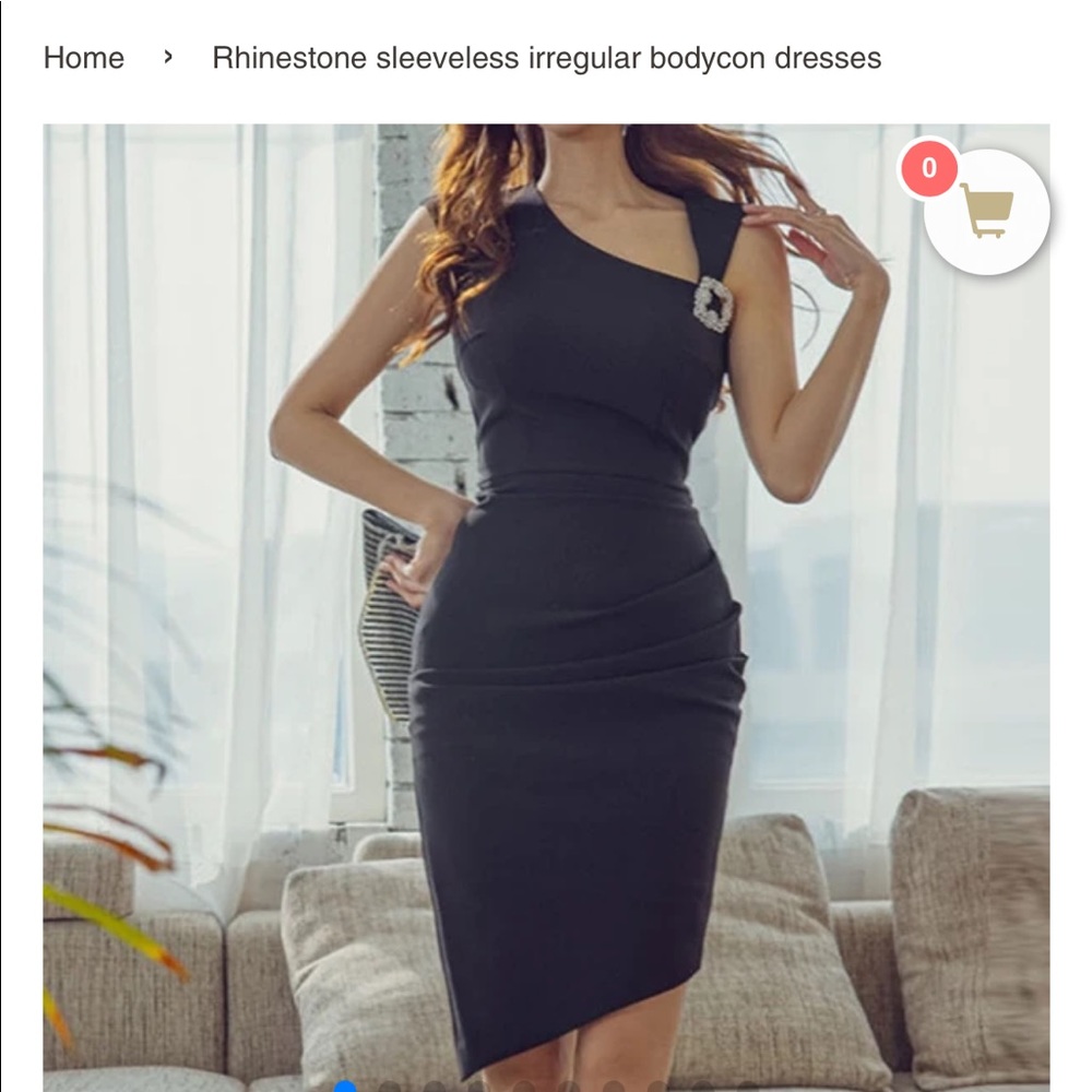 Rhinestone bodycon dress